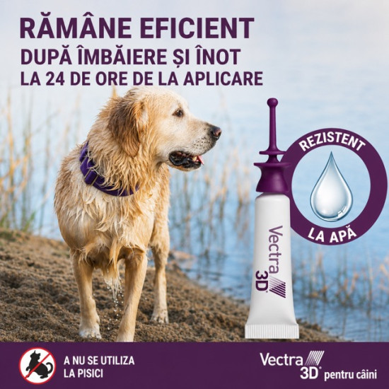 Vectra 3D – Antiparazitar Extern pentru Câini între 10–25 kg, 3 Pipete – Ceva Santé Animale